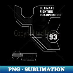 official ufc road to the octagon - retro png sublimation digital download