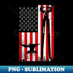 funny farrier cool farrier tools american flag - decorative sublimation png file