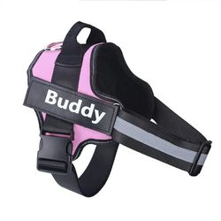 personalized no-pull dog harness breathable reflective pet harness vest for small large dog outdoor walking training acc