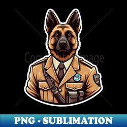 Belgian Malinois Soldier - Png Sublimation Digital Download