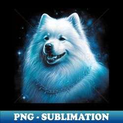 happy samoyed - instant png sublimation download