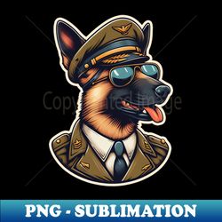 Belgian Malinois Pilot - Instant Png Sublimation Download