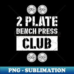 2 plate bench press club powerlifting weightlifting - premium png sublimation file