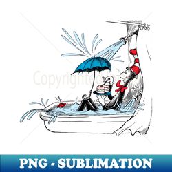 dr. seuss cake in the tub - vintage sublimation png download