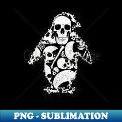 african penguin lovers skeleton skull costume - creative sublimation png download