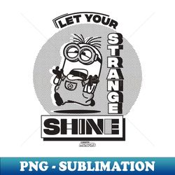 minions let your strange shine running logo vintage - instant sublimation digital download