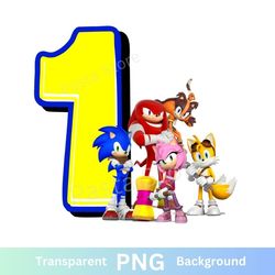 sonic 1st birthday png image transparent baby one
