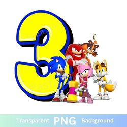 sonic 3rd birthday png image transparent three