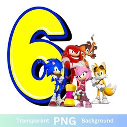 sonic the hedgehog 6th birthday png image transparent six