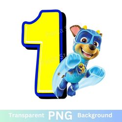 paw patrol 1st birthday png transparent baby one chase