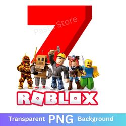 roblox 7th birthday png image transparent seven