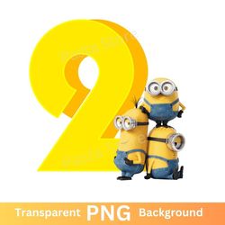 minions 2nd birthday png transparent image two