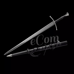 two handed medieval sword / long sword / battle ready sword / personalized sword / best gift for him