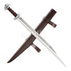 custom & handmade windlass viking sword hilted runic long seax / a best gift