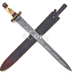 experience the power of the sword in storm firestorm damascus viking sword