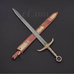 custom made roman gladius | damascus steel blade | personalized warrior sword | ideal gift for him