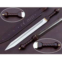 20 inches long blade gladius sword of the roman legionaries, with scabbard roman sword-hand forged-full tang-tempered