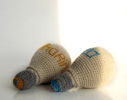 Lightbulb, Personalized Wool Toy, Educational Toy For Newborn, Play Pretend, Lightbulb Plush, Photo Shoot Idea, Lamp Toy