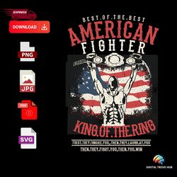 american fighter king of the ring-png svg jpg pdf digital download