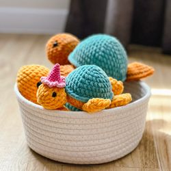 NO SEW bundle Turtle Crochet Pattern 2 sizes Small and Medium PDF Download Amigurumi Turtle Pattern Crochet Stuffed Anim