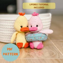 duck crochet pattern amigurumi mallard duck pattern pdf (english)