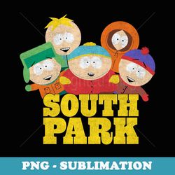 vintage south park gang - exclusive png sublimation download