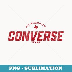 converse texas tx vintage athletic red sports logo - retro png sublimation digital download