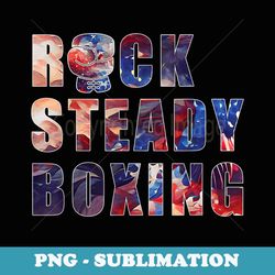 rock steady boxing stars & stripes - modern sublimation png file