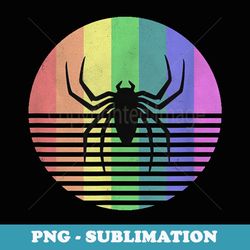 retro spider gay pride rainbow flag vintage distressed - exclusive sublimation digital file