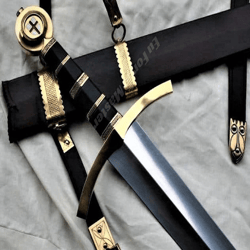 medieval knights sword, handmade sword, knights templar swords, functional sword, gift for him, wedding gift