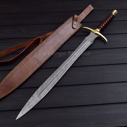 viking swords with scabbard, swords, full tang medieval historical swords, groomsmen gift, gift for him, real damascus s