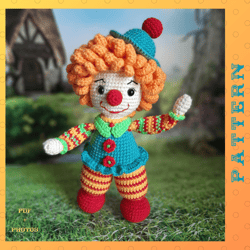 clown crochet doll pattern amigurumi clown pattern pdf english tutorial