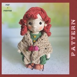 rosy cute crochet doll pattern amigurumi little girl pdf in english tutorial