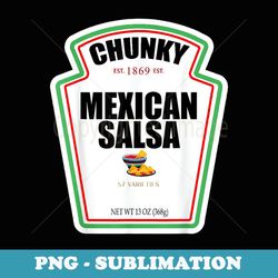 halloween matching costume chunky mexican salsa bottle label - png transparent sublimation file