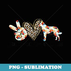 peace love malinois funny flowers dog lovers - sublimation digital download