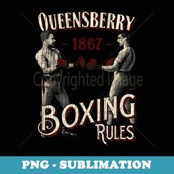 queensberry boxing rules retro vintage boxing - modern sublimation png file