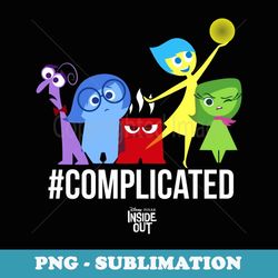 disney pixar inside out complicated emotions group shot - exclusive png sublimation download