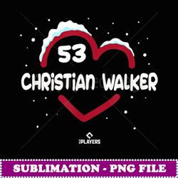christian walker heart phoenix baseball valentines day - premium sublimation digital download