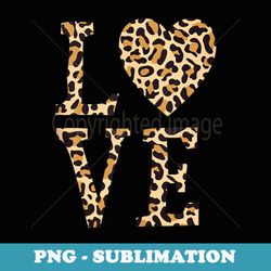 leopard skin love vintage for - exclusive sublimation digital file