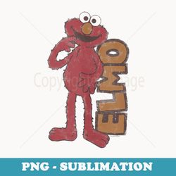 sesame street vintage elmo - elegant sublimation png download