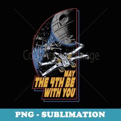 star wars day may the 4th be with you vintage space battle - png sublimation digital download