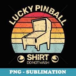 lucky pinball retro game vintage pinball for men - vintage sublimation png download