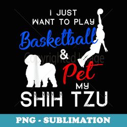 shih tzu funny basketball dog owner lover xmas - special edition sublimation png file