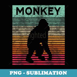 retro monkey vintage ape monkey - artistic sublimation digital file