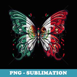 mexican independence day butterfly mexico heritage - retro png sublimation digital download