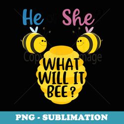 gender reveal what will it bee he or she - artistic sublimation digital file