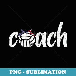 volleyball coach us flag bandana vintage patriotic - trendy sublimation digital download