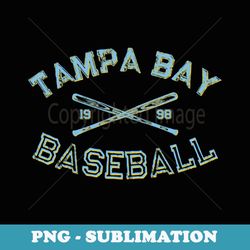 classic tampa bay florida baseball fan retro vintage - unique sublimation png download