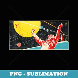 soviet space propaganda ussr rocket astronaut - png transparent sublimation file