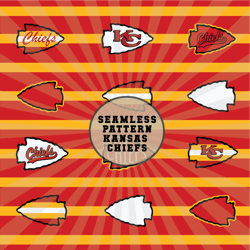 kansas chiefs seamless pattern, kansas chiefs, chiefs png, chiefs pattern, chief seamless